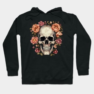 Skull with flowers Hoodie